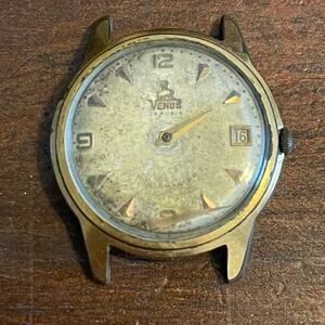 RARE Vintage Venus Routermaster 25 Rubis Wristwatch PARTS ONLY